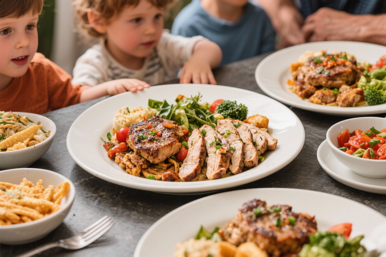 High protein family dinners - They’re hearty, keep energy steady, and help kids and adults feel satisfied without extra snacking